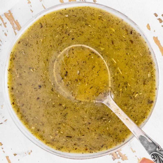 Easy Italian Dressing - Recipe photo by theplantbasedschool