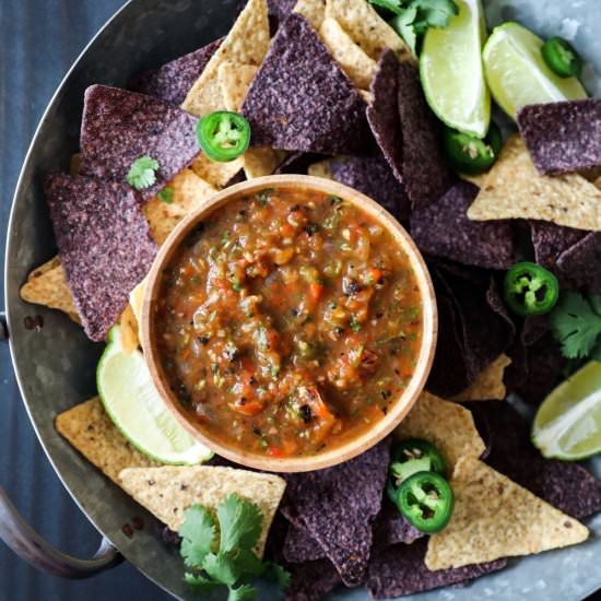 Roasted Red Pepper Salsa - Recipe photo by farmflavor