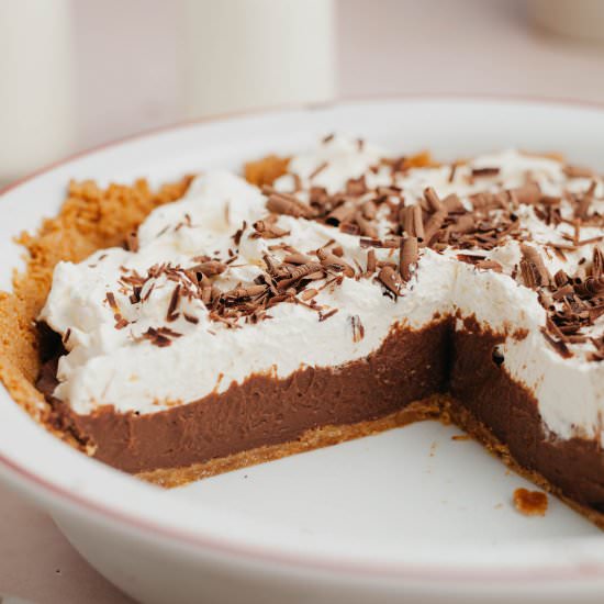 Chocolate Pudding Pie - Recipe photo by alpineella