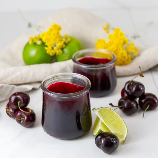 Small Batch Cherry Lime Jam - Recipe photo by dwayland