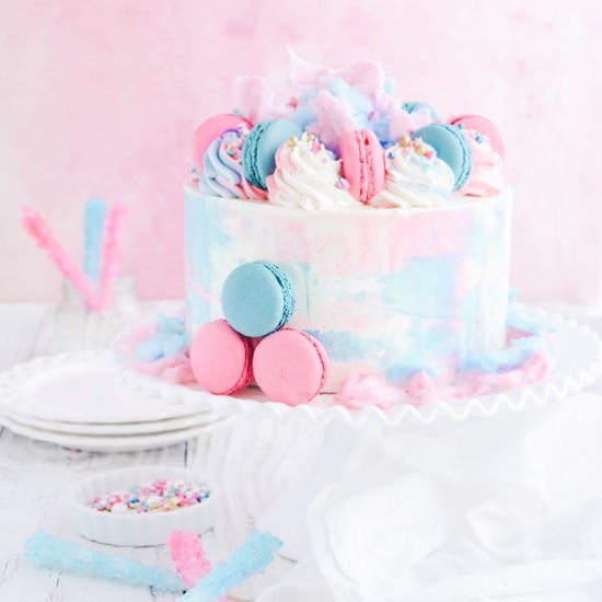 Cotton Candy Layer Cake - Recipe photo by TheCakeChica