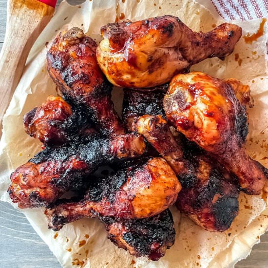 BBQ Grilled Chicken Drumsticks - Recipe photo by SugarandSnapPeas
