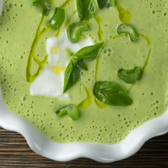 Zucchini Gazpacho! - Recipe photo by Framed Cooks