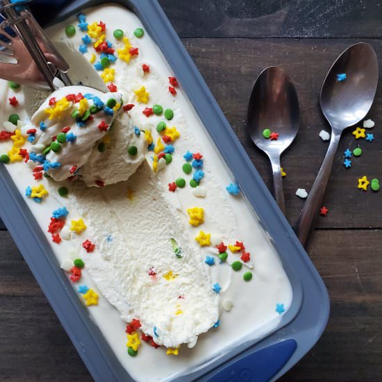 Birthday Cake Ice Cream - Recipe photo by thecleanhappylife