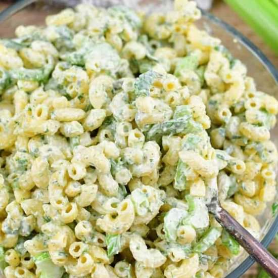 Green Goddess Macaroni Salad - Recipe photo by WillCookForSmiles