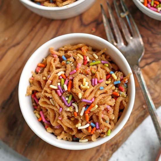 Paleo Vegan Funfetti Spaghetti - Recipe photo by realfoodwithjessica