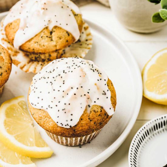 Lemon poppy seed muffins recipe - Recipe photo by Sweetly Cakes