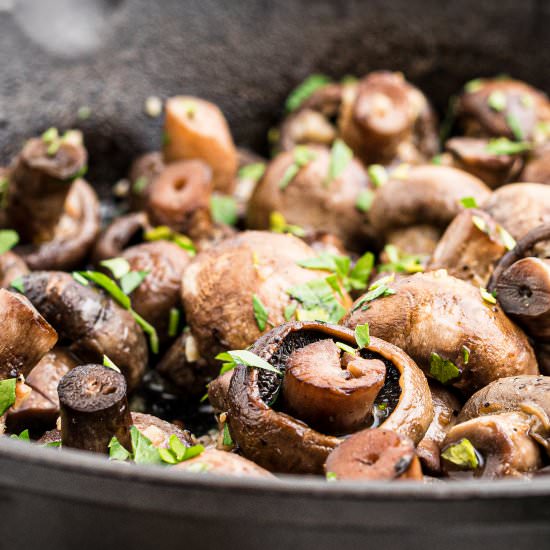 Smoked Mushrooms - Recipe photo by thecaglediaries