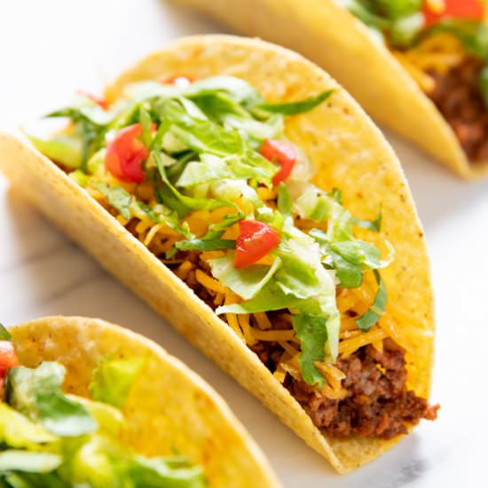 Low FODMAP Beef Tacos - Recipe photo by funwithoutfodmaps