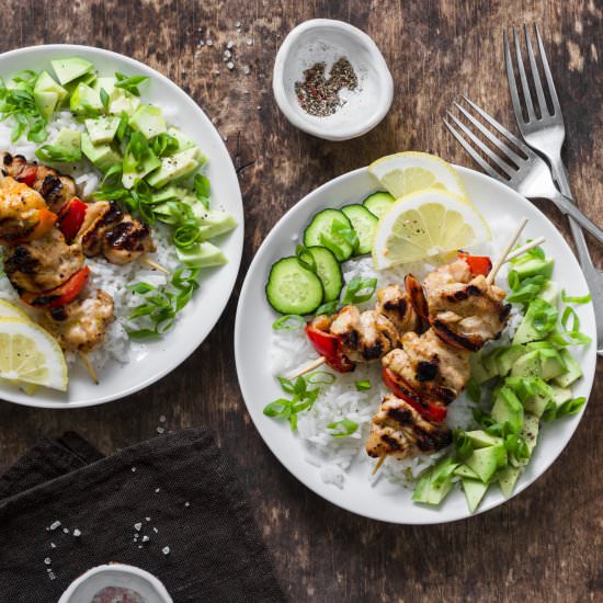 Chicken Souvlaki Kebabs - Recipe photo by geekola