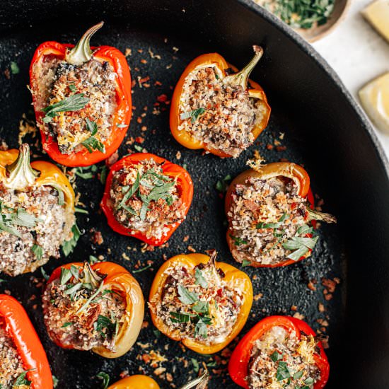 Sardine Stuffed Mini Peppers - Recipe photo by killingthyme
