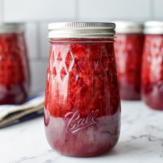 Low Sugar Strawberry Jam - Recipe photo by littlehomeinthemaking