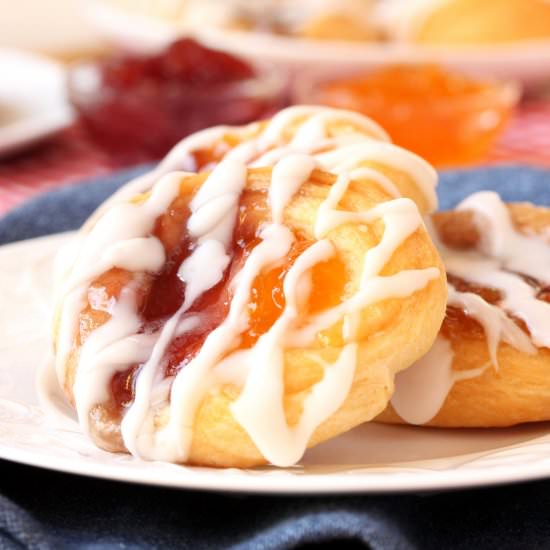 Easy Peach and Strawberry Danish - Recipe photo by CouponClippingCook