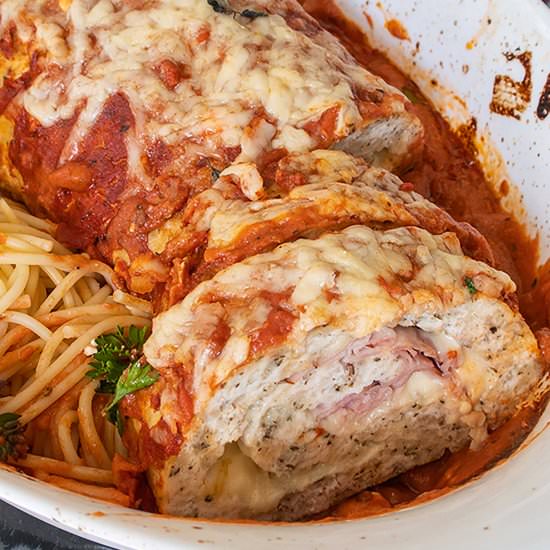 GF Chicken Cordon Bleu Meatloaf - Recipe photo by Only Gluten Free Recipes
