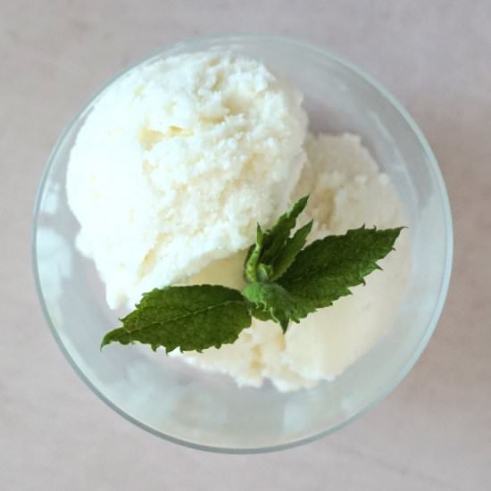 mascarpone sorbet - Recipe photo by Cuisine Fiend