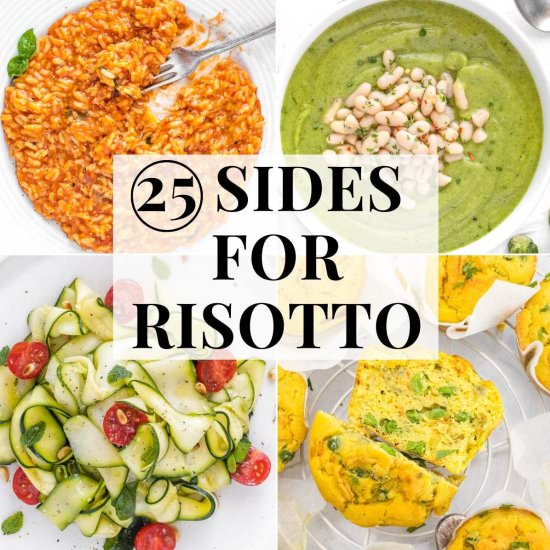 25 Best Sides for Risotto + Pasta - Recipe photo by theplantbasedschool