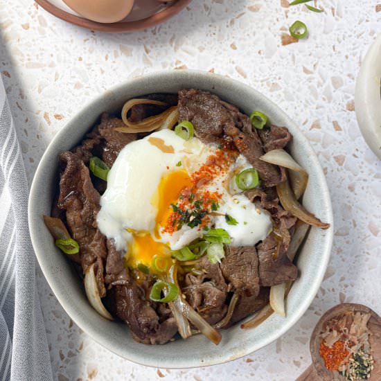 Healthy Gyudon - Recipe photo by fitsianfoodlife