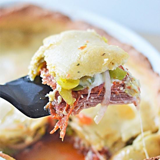 KETO ITALIAN SUB CASSEROLE - Recipe photo by Stylish Cravings