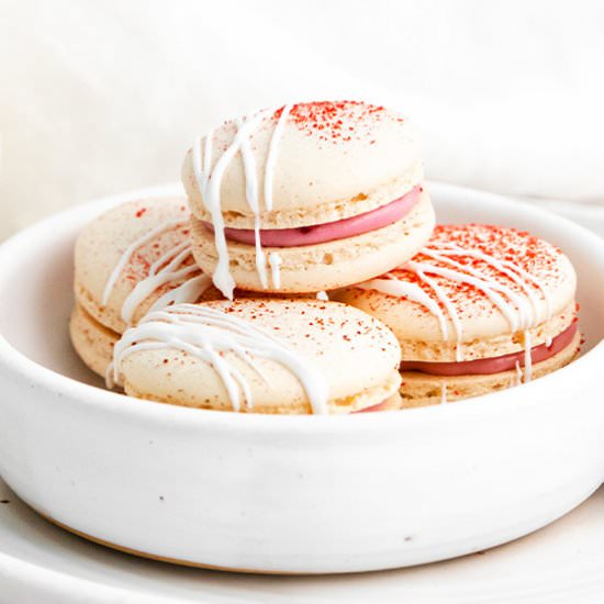 Raspberry Macarons - Recipe photo by bellyfull