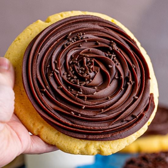 Crumbl Chocolate Cupcake Cookies - Recipe photo by bellyfull