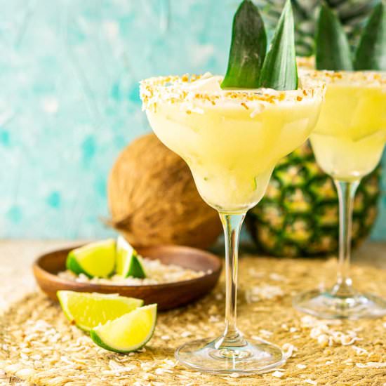 Pineapple-Coconut Margarita - Recipe photo by Burrata and Bubbles