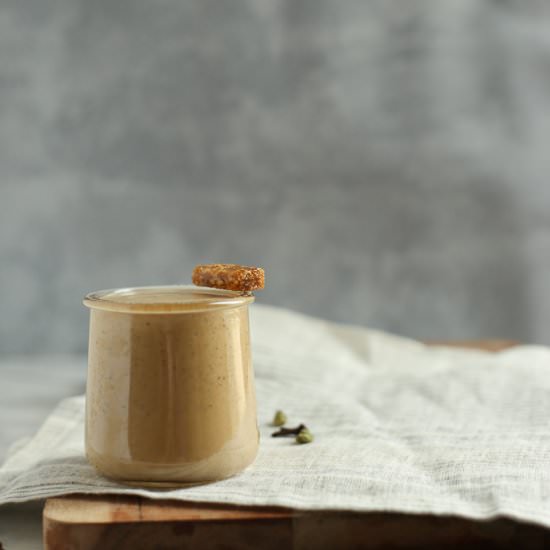 Salted Caramel Chai Lassi - Recipe photo by The Hungary Buddha
