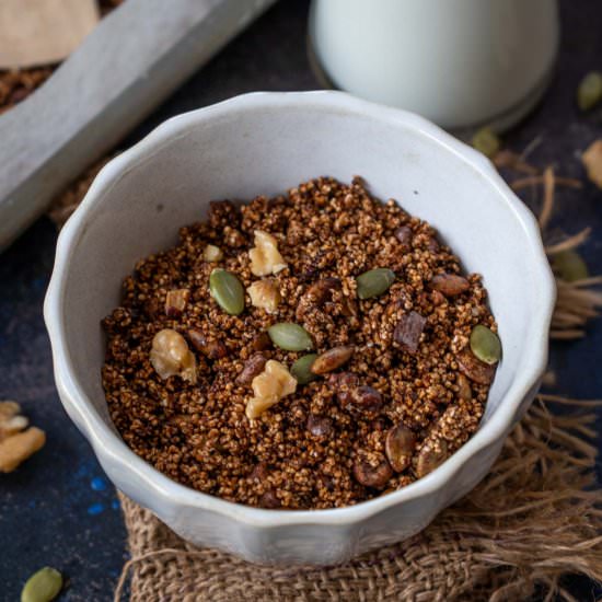 Amaranth Granola - Recipe photo by Whiskaffair