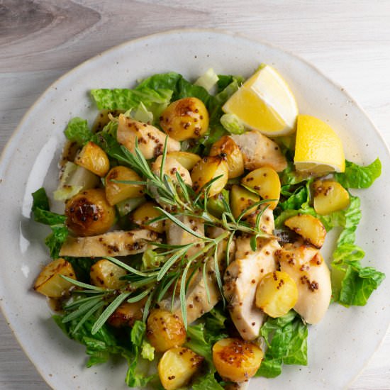 Sheet Pan Chicken Potato Salad! - Recipe photo by Framed Cooks