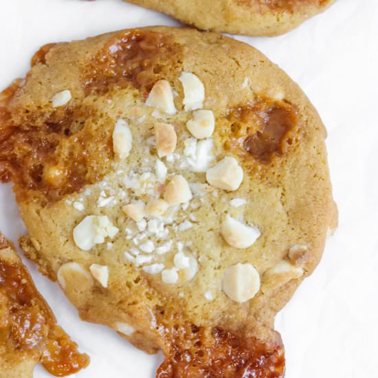 Chewy Sea Salt Caramel Cookies - Recipe photo by bklynactivemama