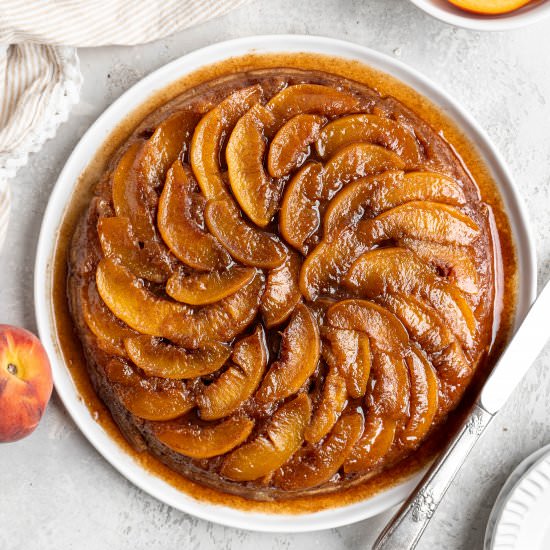 Peach Upside Down Cake - Recipe photo by grandbabycakes