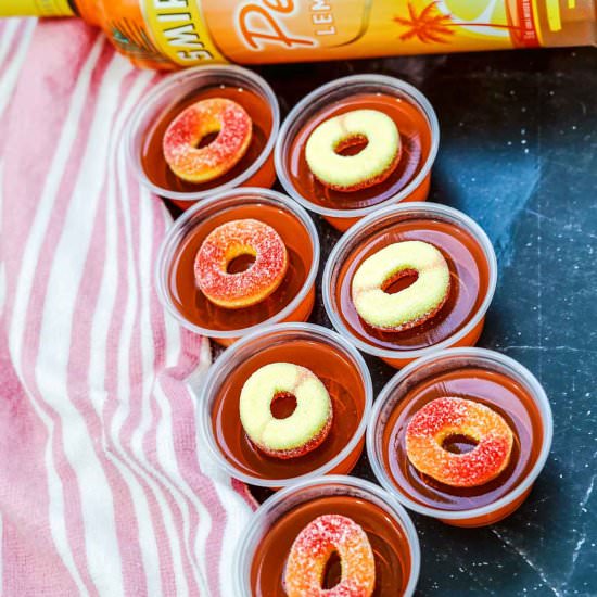 Easy Peach Jello Shots - Recipe photo by bklynactivemama