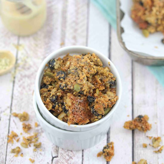 The BEST Nut Free Granola - Recipe photo by Fitasamamabear