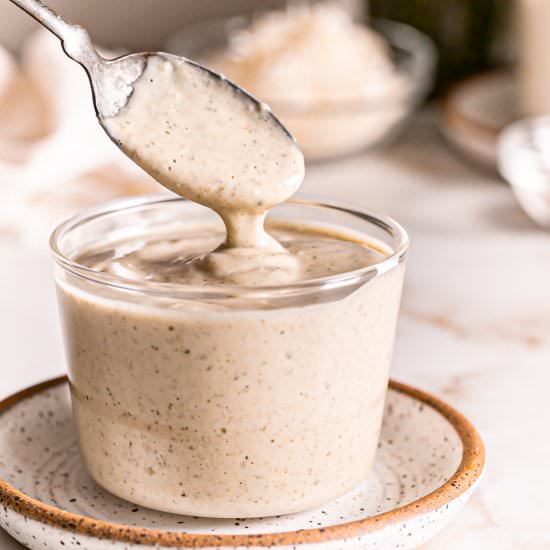 Vegan Caesar Dressing (egg-free) - Recipe photo by Healthy Little Vittles