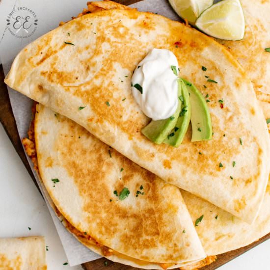 Chipotle Chicken Quesadilla - Recipe photo by emilyenchanted