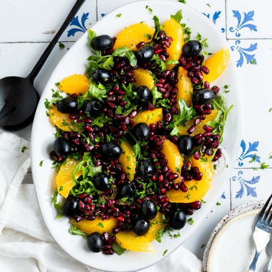 Orange Pomegranate Salad - Recipe photo by Mrs Jones Kitchen