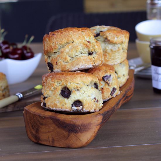 Gluten Free Cherry Scones - Recipe photo by glutenfreealchemist