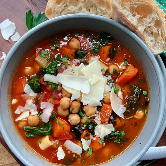 Easy Garbanzo Bean (chickpea) Soup - Recipe photo by agoudalife
