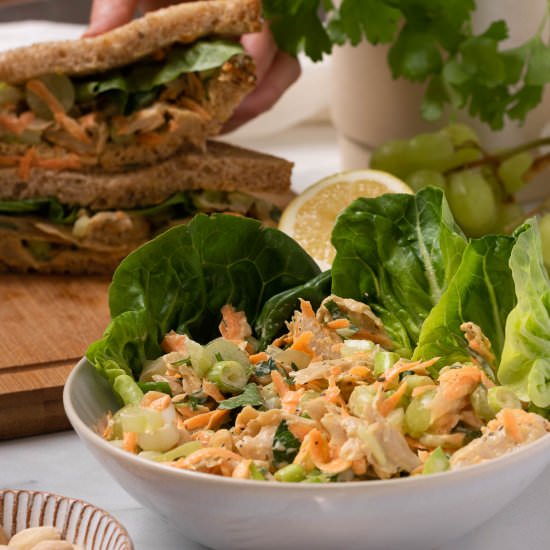 Vegan Chicken Salad - Recipe photo by theveganlarder