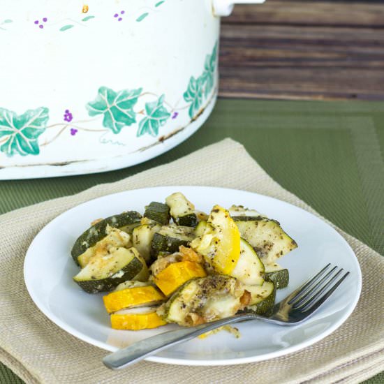 Crock Pot Zucchini & Yellow Squash - Recipe photo by littlebitrecipes