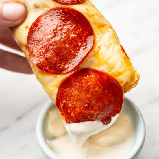 pepperoni french bread pizza - Recipe photo by saltandlavender