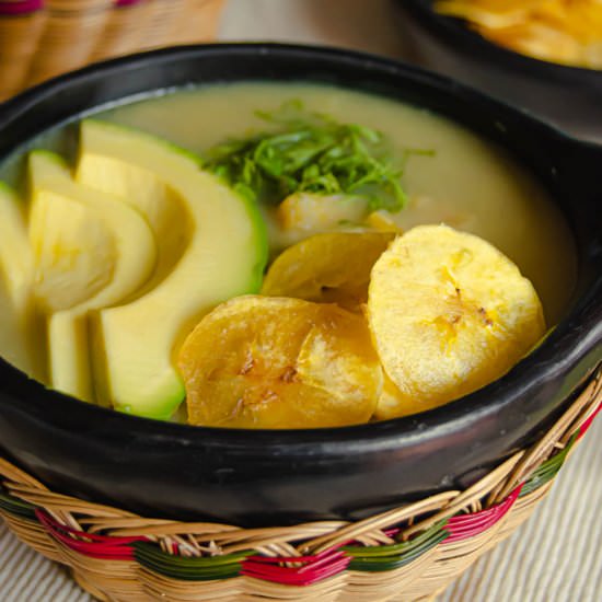 Colombian Green Plantain Soup - Recipe photo by Vecina Vegetariana