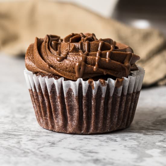 Nutella Cupcakes - Recipe photo by saltyginger