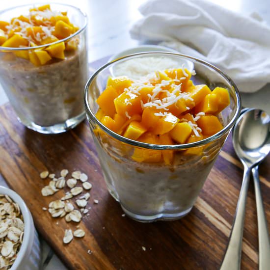 Creamy Mango Overnight Oats - Recipe photo by gastronotherapy