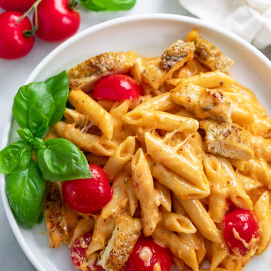 Caprese Pasta - Recipe photo by TheCozyCook