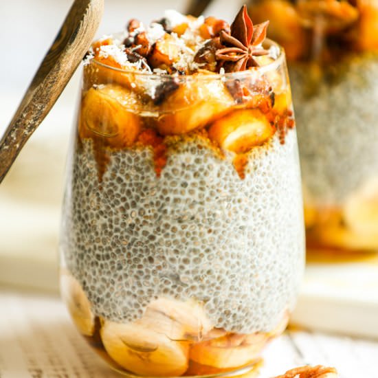 Overnight Banana Bread Chia Pudding - Recipe photo by oohlalaitsvegan