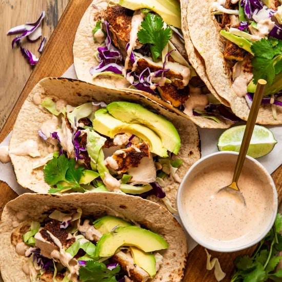 Baked Mahi Mahi Tacos - Recipe photo by Jar Of Lemons