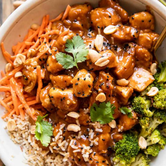 Peanut Butter Chicken - Recipe photo by Jar Of Lemons