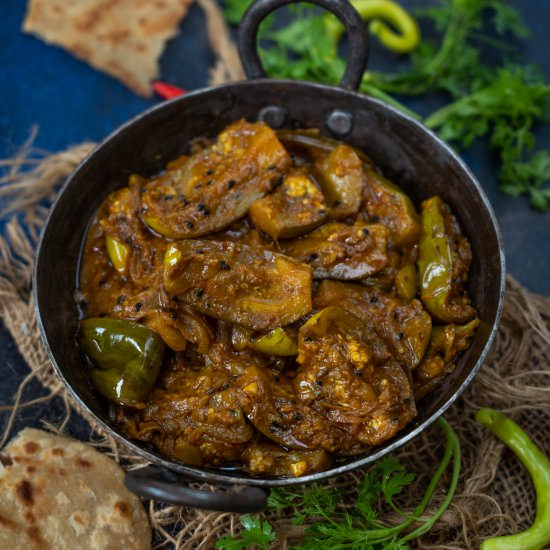 Kalonji Baingan - Recipe photo by Whiskaffair