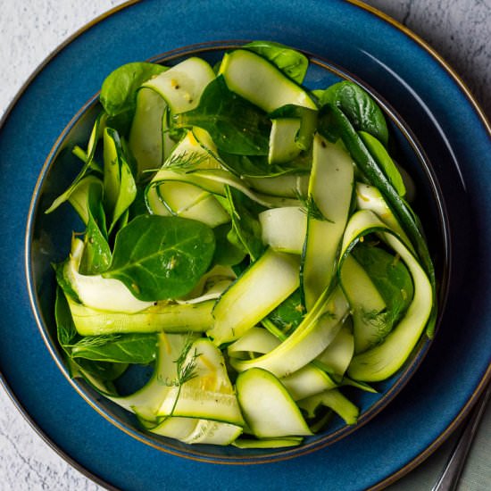 Courgette Ribbon Salad - Recipe photo by somebodyfeedseb