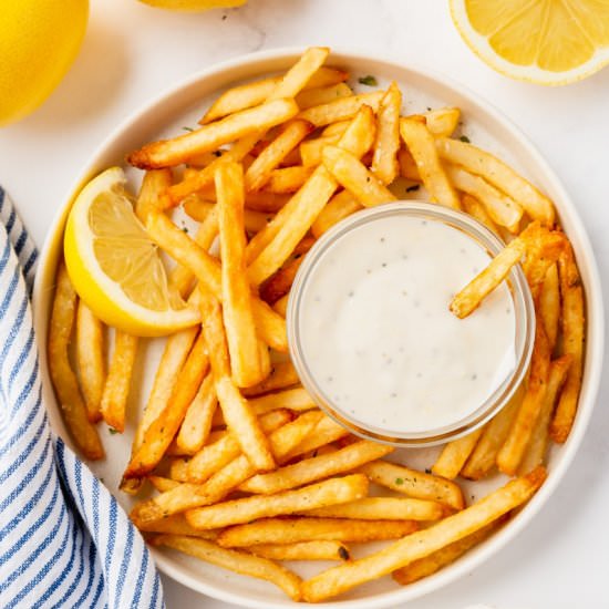 Lemon Garlic Aioli - Recipe photo by VegMamma